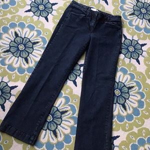 Talbots signature boot cut trouser style blue jeans. Med wash size 4.